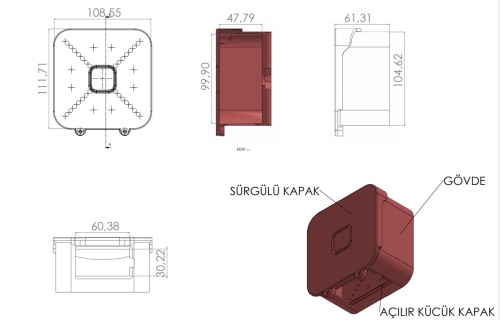 GUVENLİK KAMERASI TABANLIK BEYAZ  TRK-100